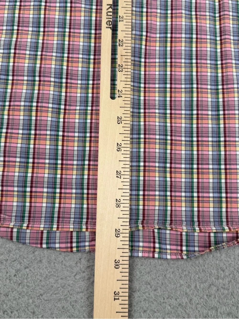 J Crew Shirt Mens Large Classic Multicolor Plaid Button Down Long Sleeve Cotton